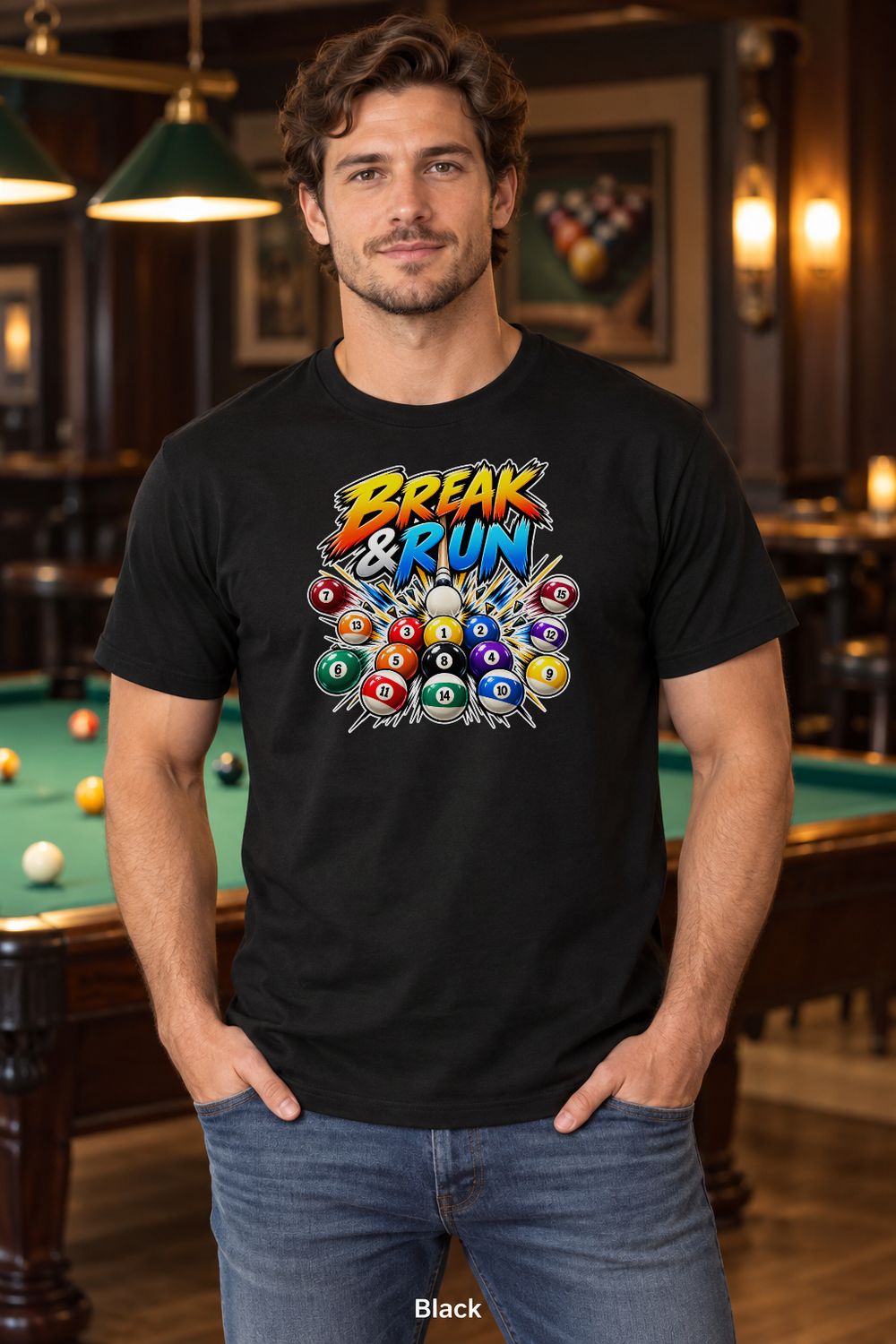 BREAK &amp; RUN Pool T-Shirt