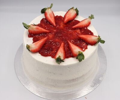 Nata y fresas