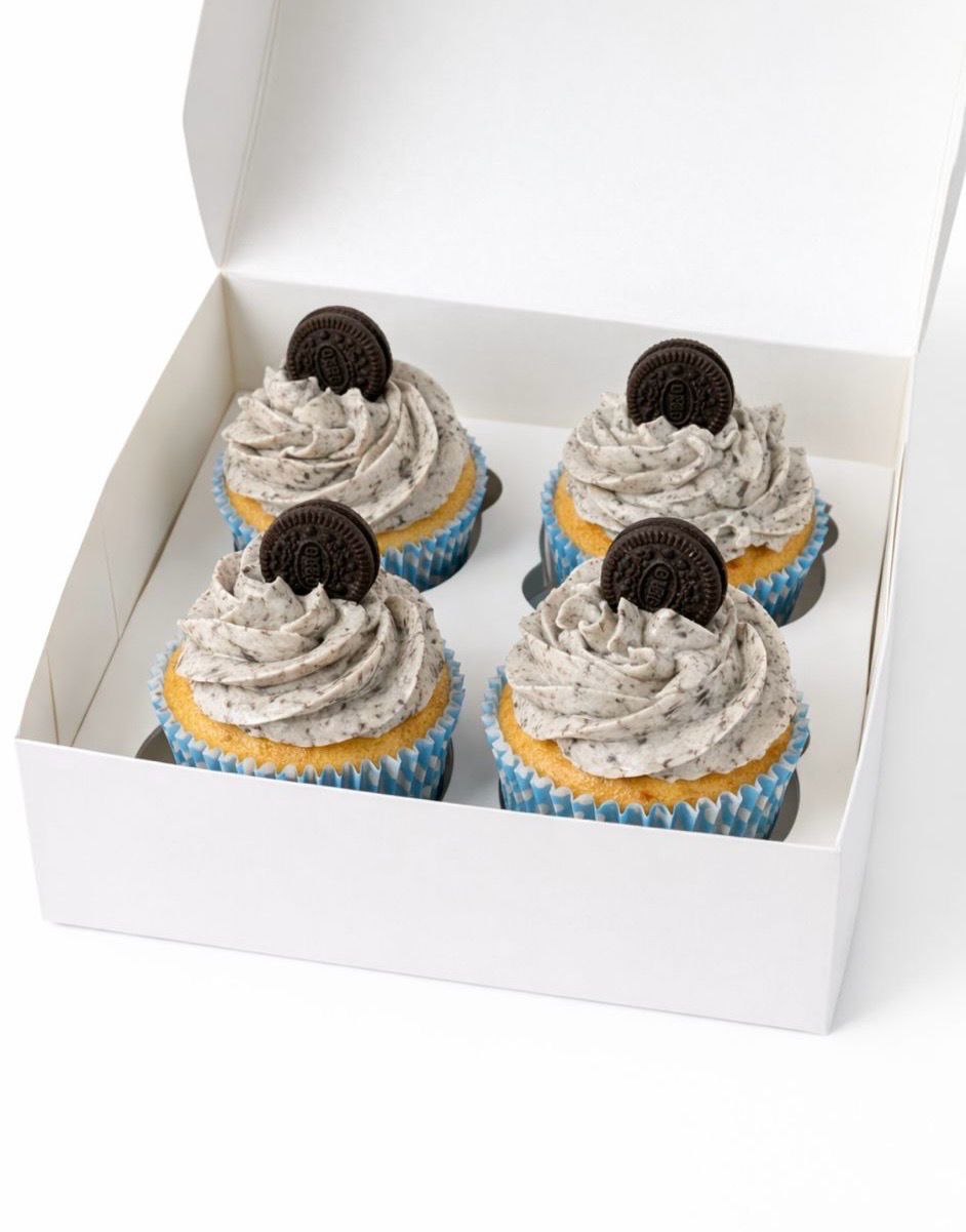 Caja 4 cupcakes