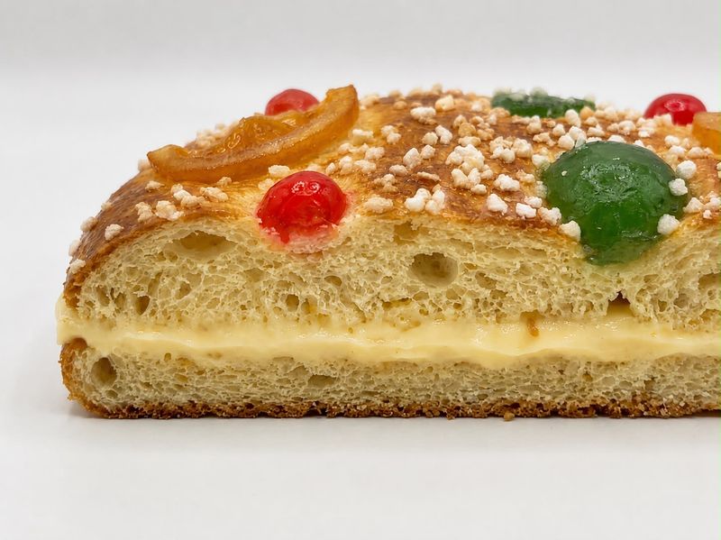 Coca rellena de crema