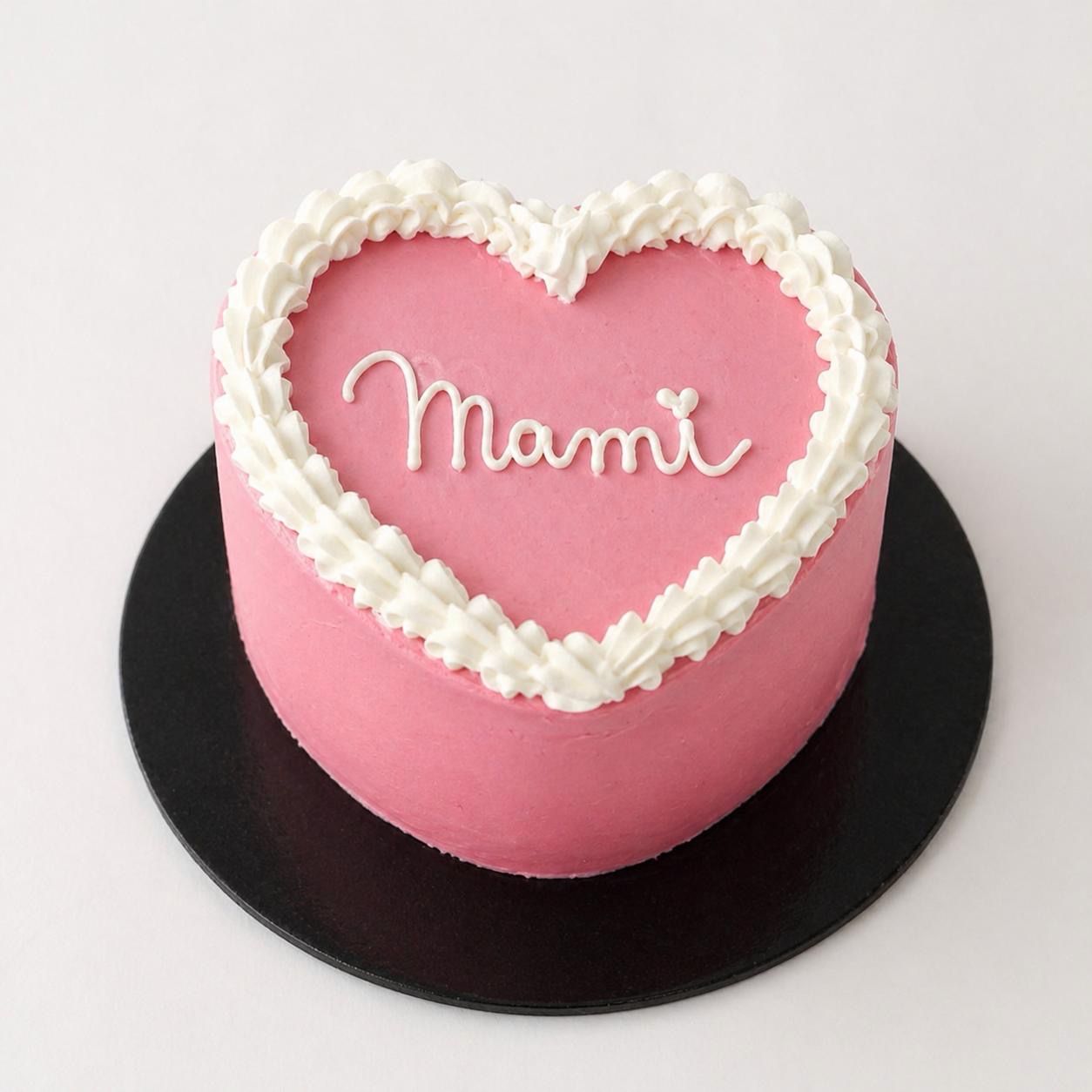 Mini tarta corazón "Mami"