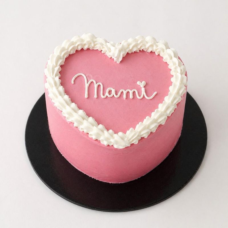 Mini tarta corazón "Mami"