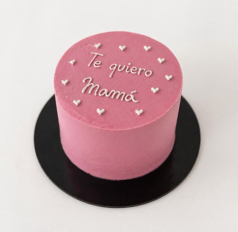 Mini tarta redonda "Te quiero Mamá"