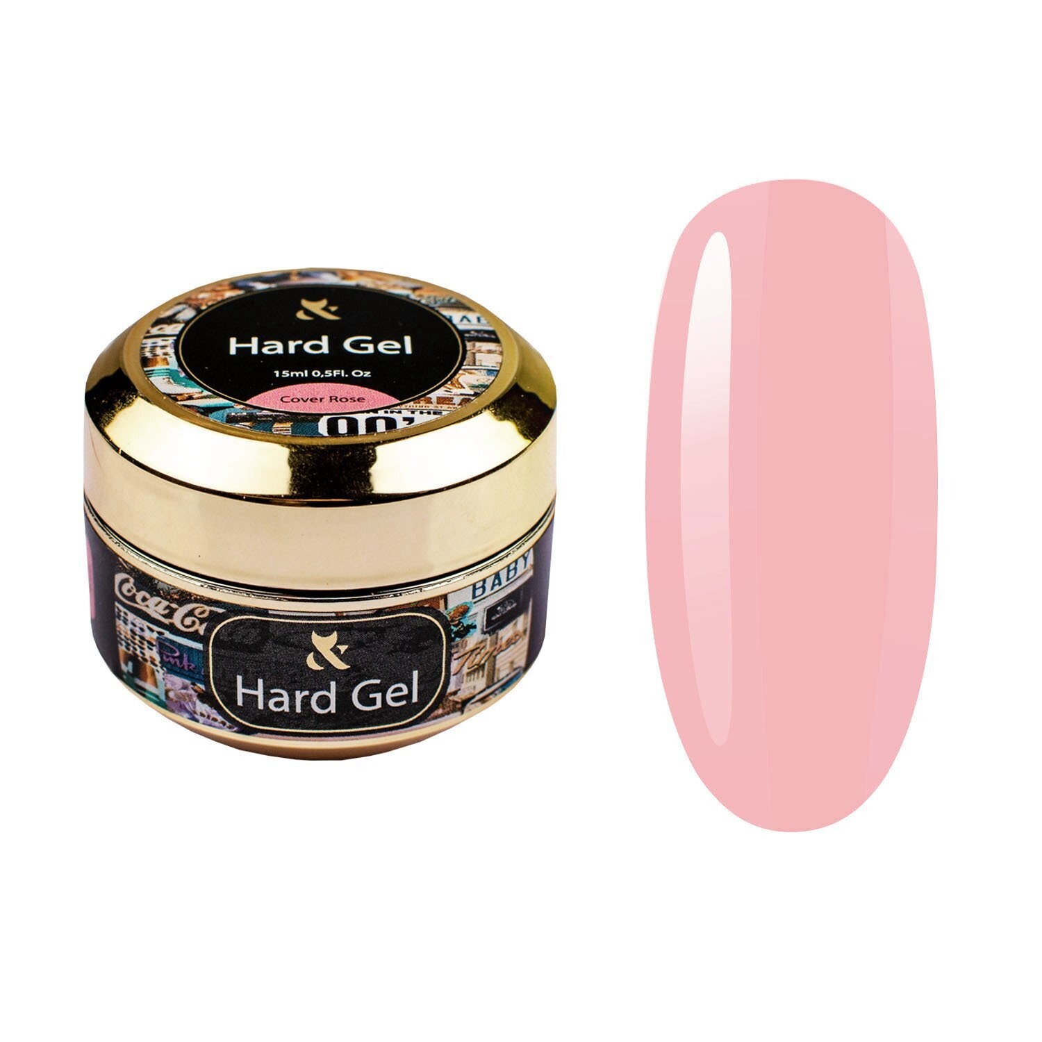 F.O.X Hard Gel Cover Rose, Inhalt:: 15 ml