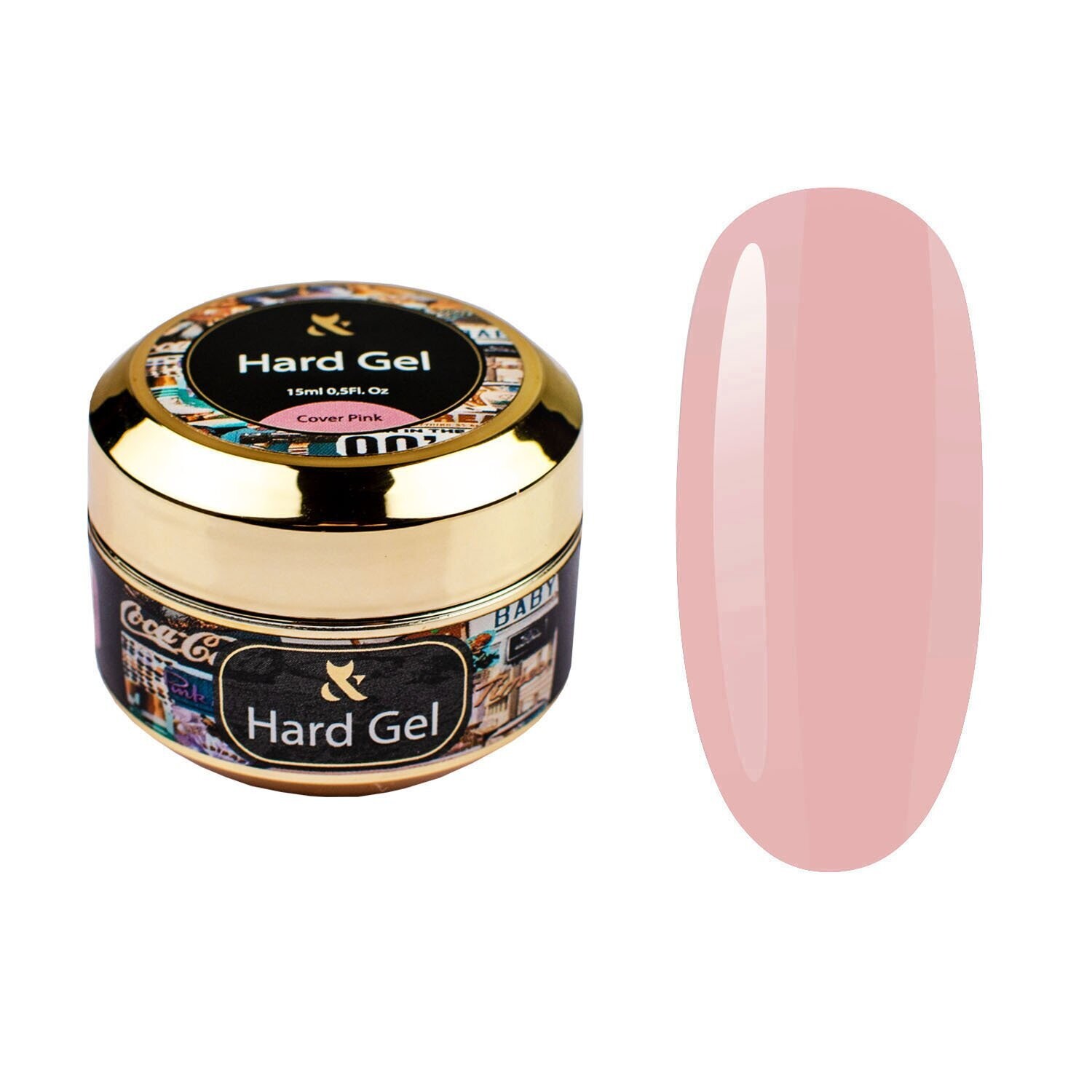 F.O.X Hard Gel Cover Pink, Inhalt:: 15 ml