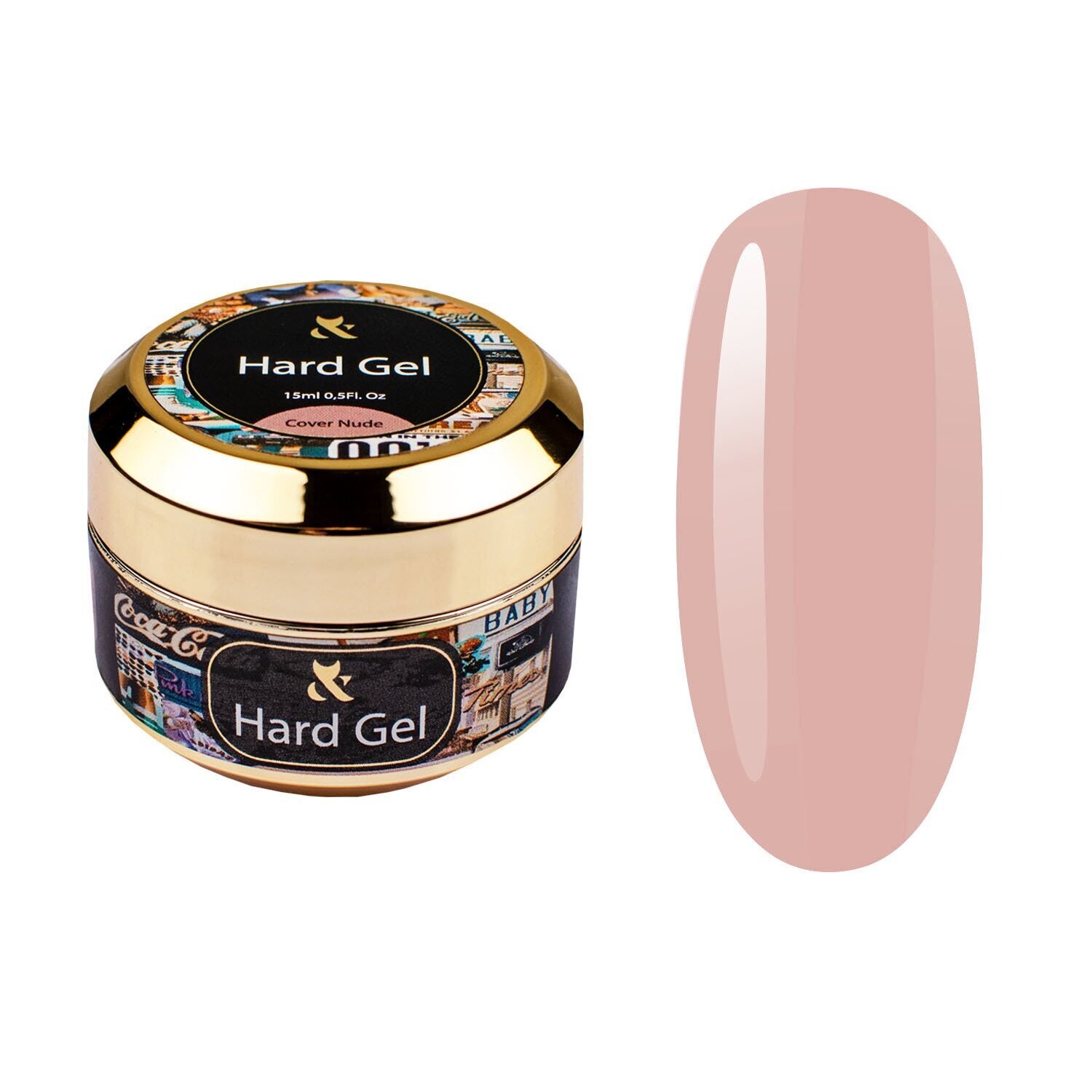 F.O.X Hard Gel Cover Nude, Inhalt:: 15 ml