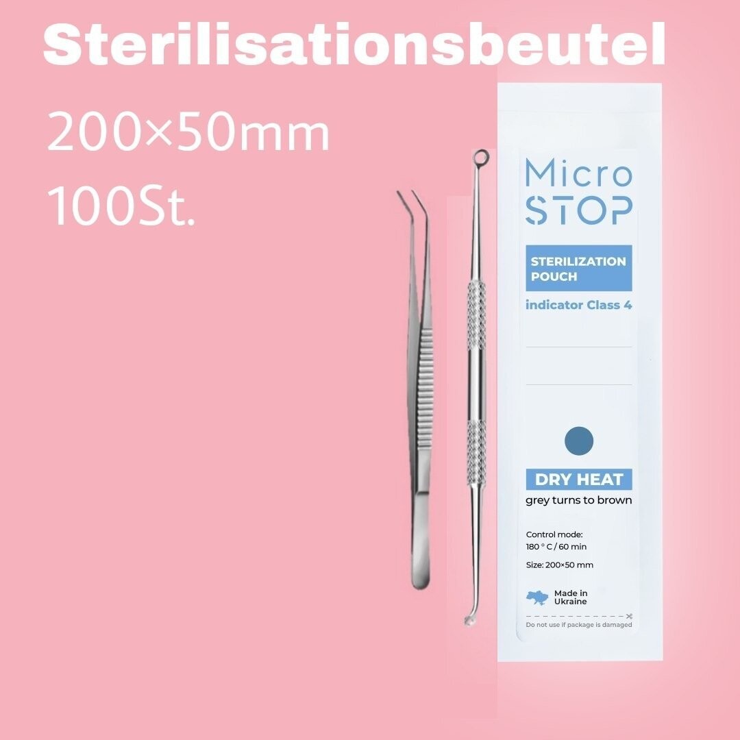 Sterilisationsbeutel (Kraftpaket) 200x50 mm 100St.