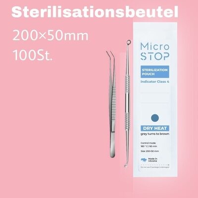 Sterilisationsbeutel (Kraftpaket) 200x50 mm 100St.