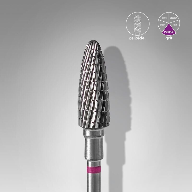 Hartmetallfräser „Mais“, Mittel (Lila), Durchmesser-5 mm Hartmetallfräser „Mais“, Mittel (Lila), Durchmesser-5 mm