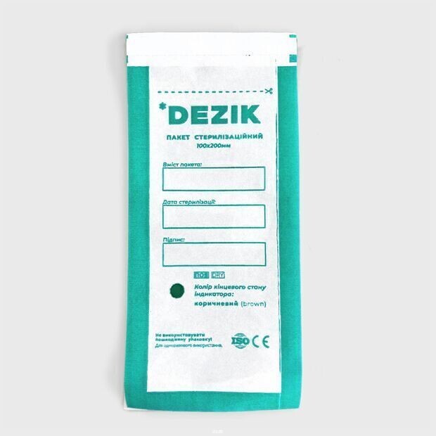 Sterilisationsbeutel  TRANSPARENT (Kraftpaket) 100x200 mm 100St.