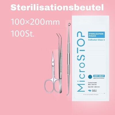 Sterilisationsbeutel (Kraftpaket) 100x200 mm 100St.