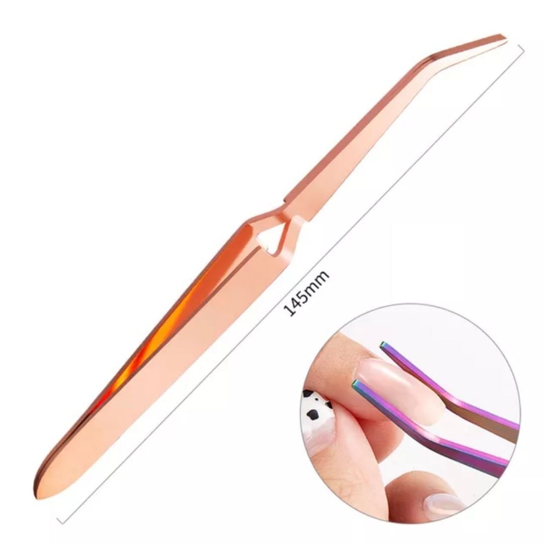 SET Pinchzette+Nagelverlängerungclips (6 Stück) Rose-Gold
