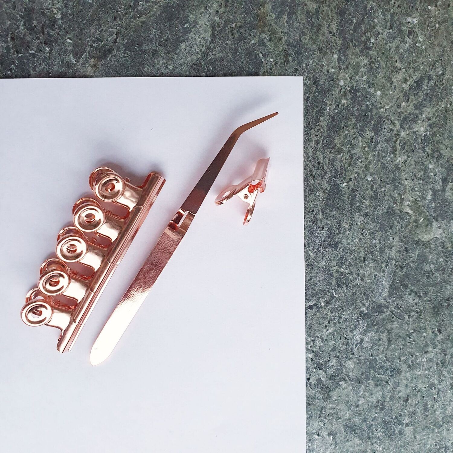 SET Pinchzette+Nagelverlängerungclips (6 Stück) Rose-Gold