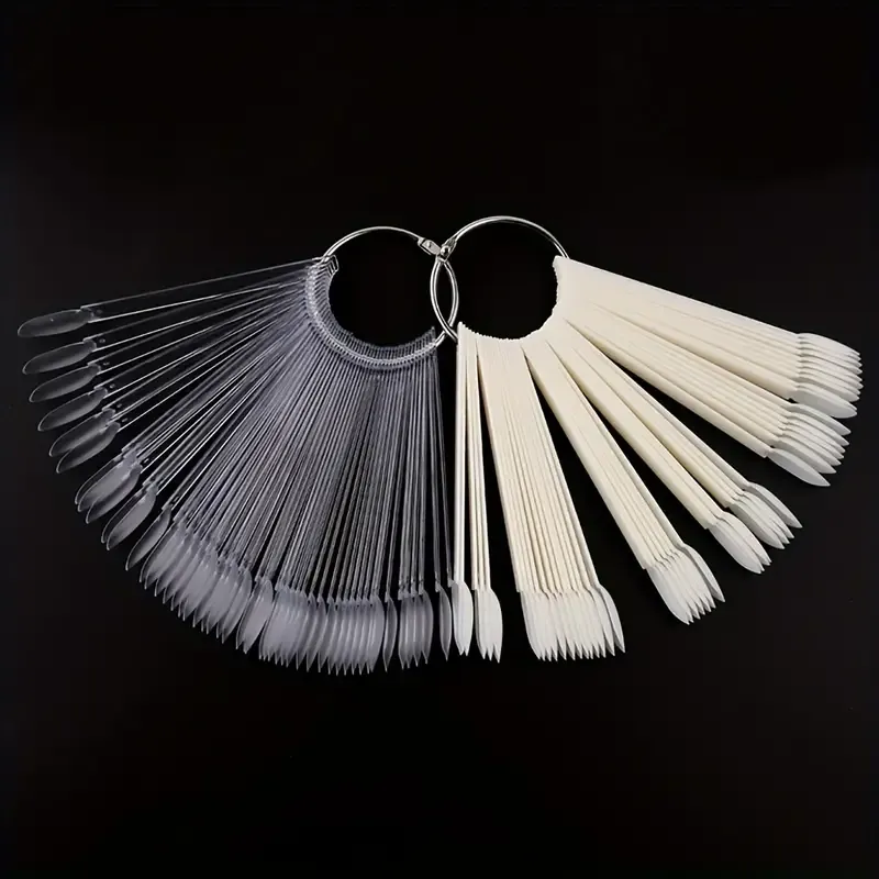 Tips Ring, 50 Stück (Transparent, Runde Form)