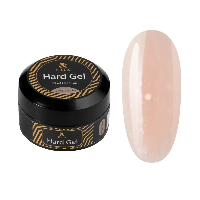F.O.X Hard Gel Glitz (Nude) 15 ml F.O.X Hard Gel Glitz (Nude) 15 ml