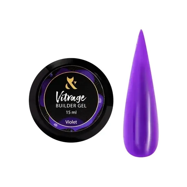 F.O.X Vitrage Builder gel Violet, 15 ml F.O.X Vitrage Builder gel Violet, 15 ml