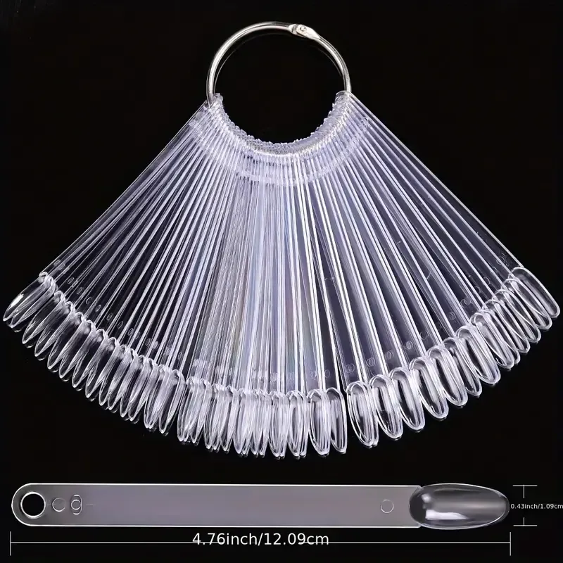 Tips Ring, 50 Stück (Transparent, Runde Form) Tips Ring, 50 Stück (Transparent, Runde Form)