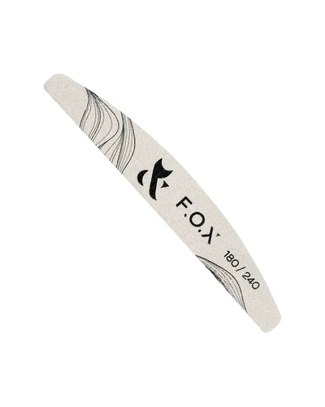 F.O.X  Nagelfeile mit weicher Zwischenschicht (180/240 Körnung)