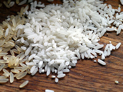 Basmati rice portion