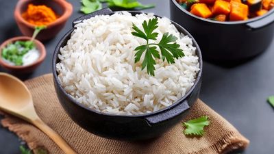 Basmati rice portion
