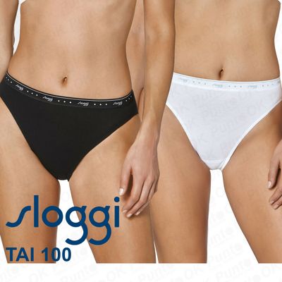 2 SLIP DONNA SLOGGI ART. 100 TAI COTONE BIELASTICO
