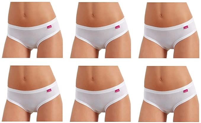 Offerta 6 pezzi slip donna Jadea 509 vita bassa cotone elasticizzato