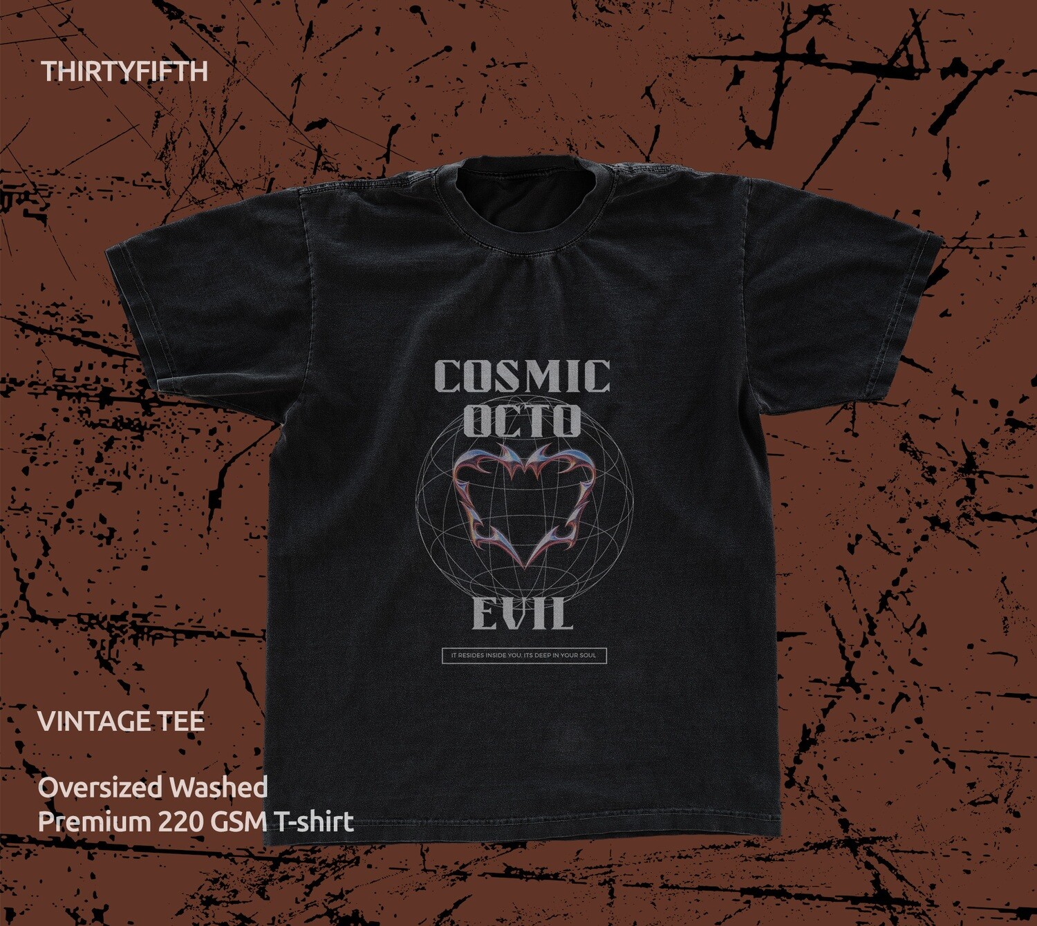 Cosmic Octo Vintage  OversizedTee