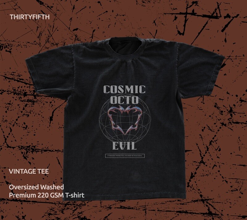 Cosmic Octo Vintage  OversizedTee