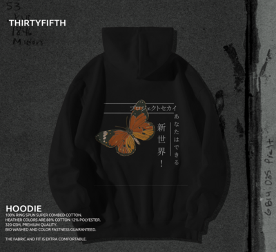 バタフライ Hoodie