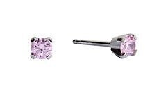 Studex Pink Gen Cubic ZIRCONIA STAINLESS STEEL 3MM 