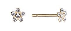 Studex Daisy April CRYSTAL GOLD PLATED
