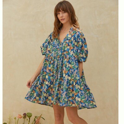 Blossoms Blooming Floral Dress