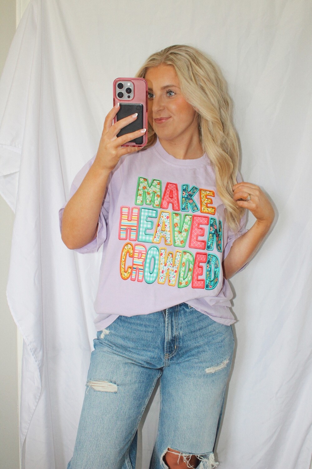 Make Heaven Crowded (faux embroidery) T-Shirt