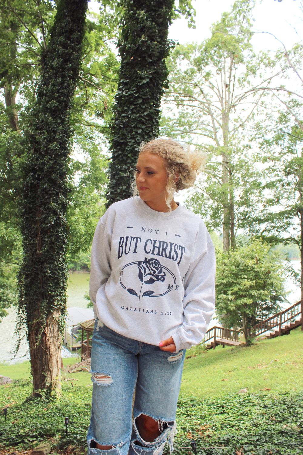 Not I, but Christ in Me Sweatshirt