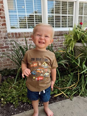 God Says I Am Truck T-Shirt - Boys