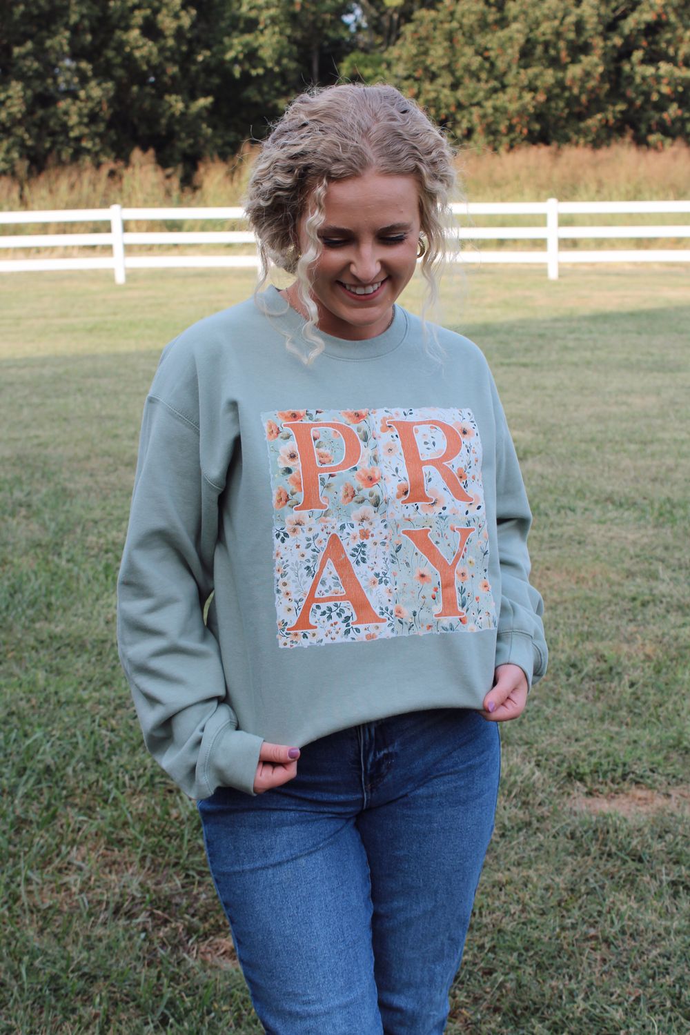 PRAY Patchwork Sweatshirt