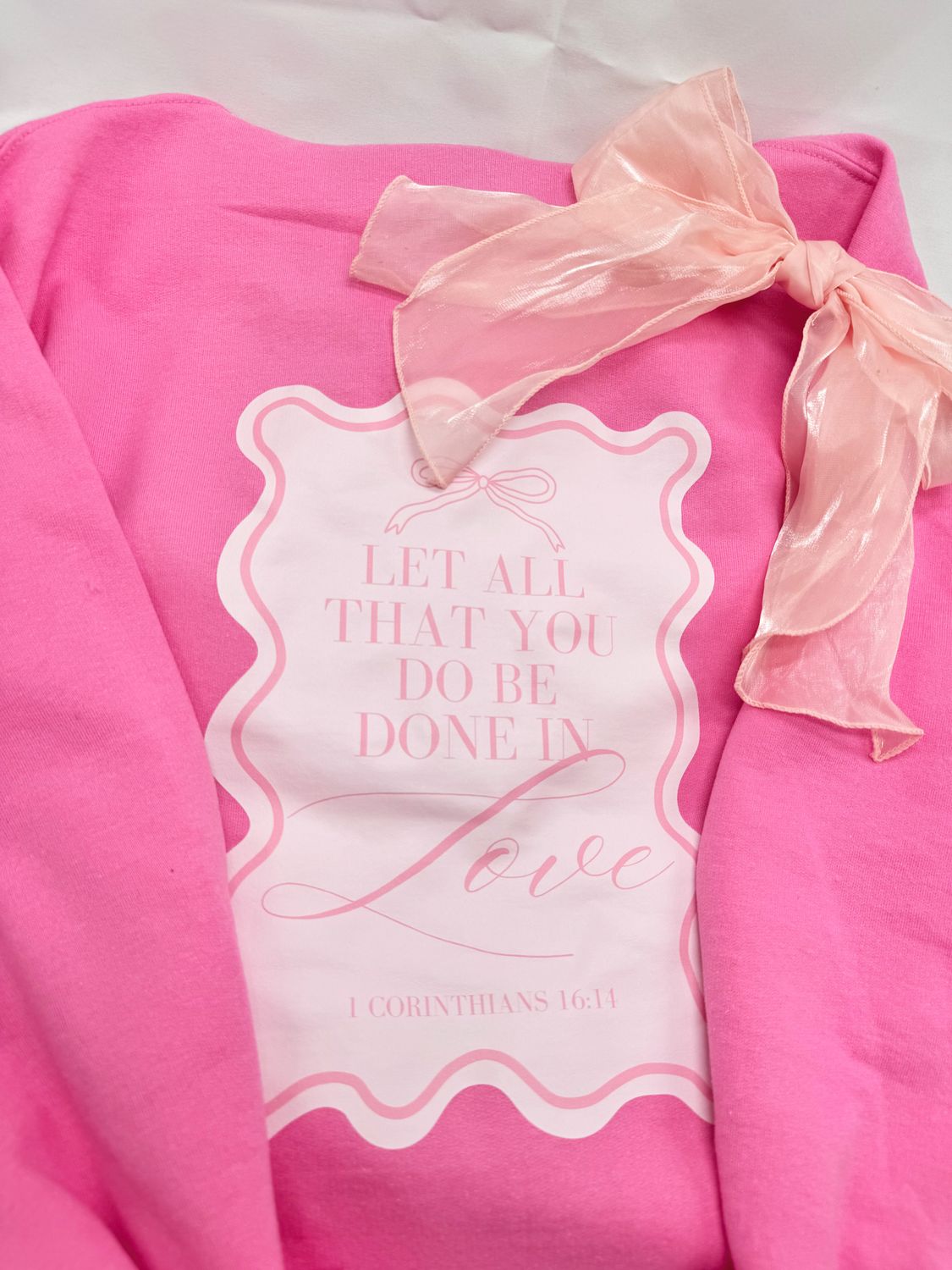 Let All You Do Be Done in Love Hoodie