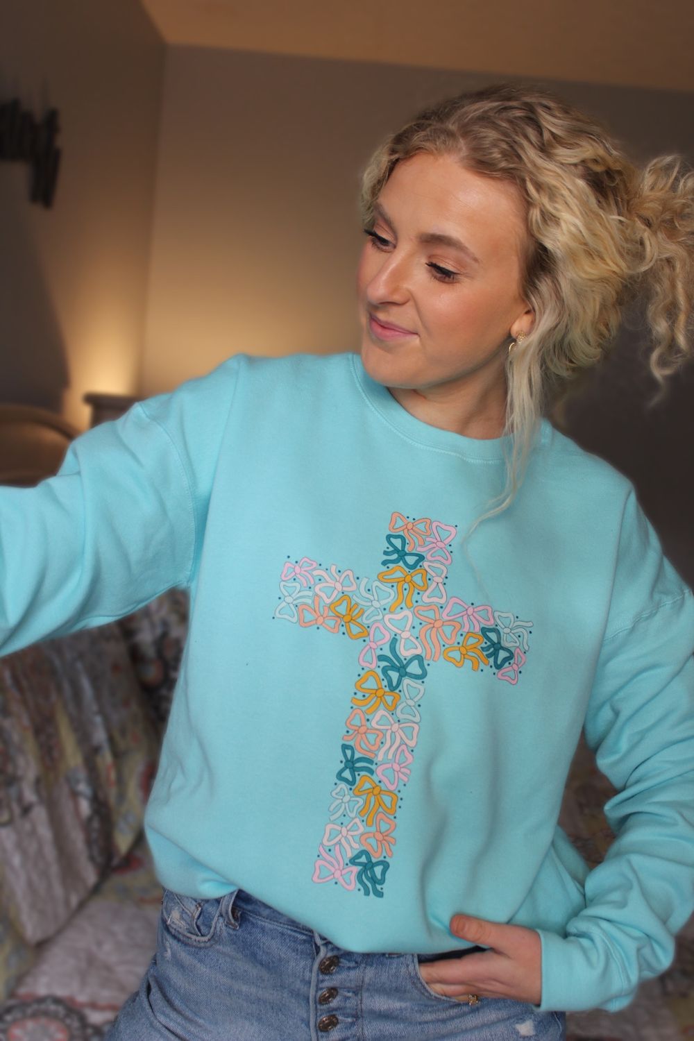 Bow Cross Sweatshirt
