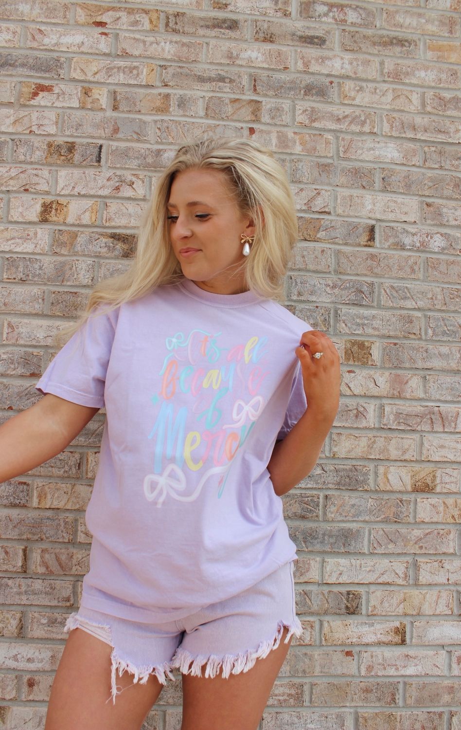 It&#39;s All Because of Mercy T-Shirt