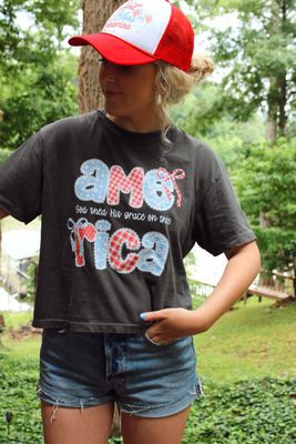 God Shed His Grace on Thee Cropped Boxy OR Regular T-Shirt