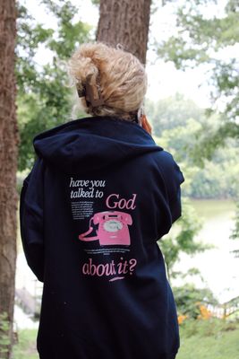 Have You Talked to God About It? Full-Zip Hooded Jacket