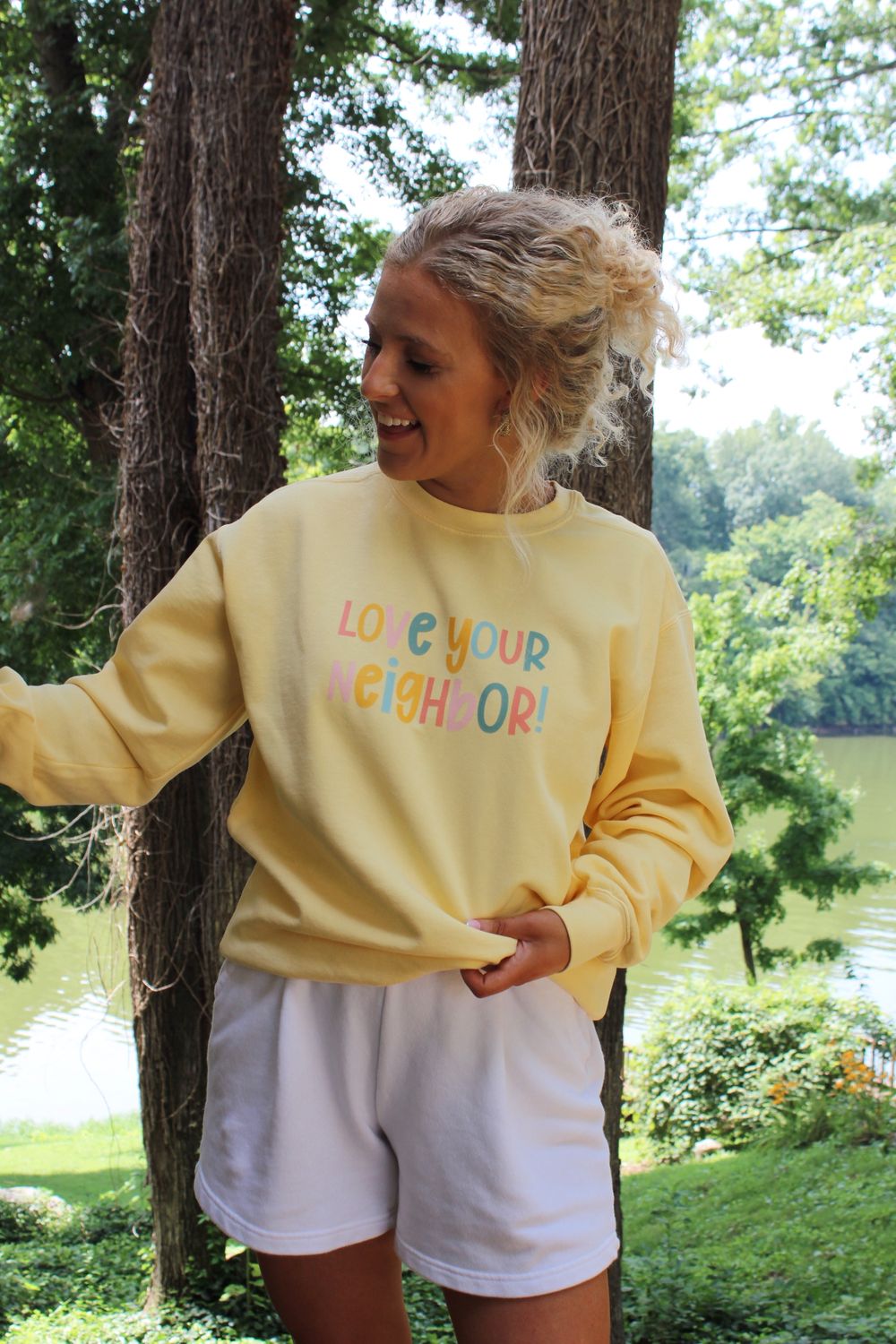 Love Your Neighbor! Comfort Colors Sweatshirt