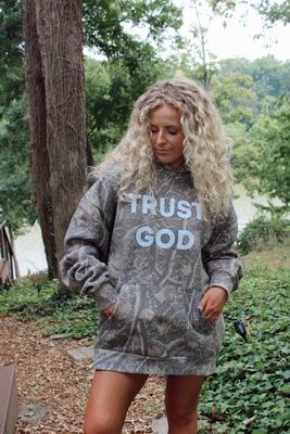 Trust God Camo Hoodie