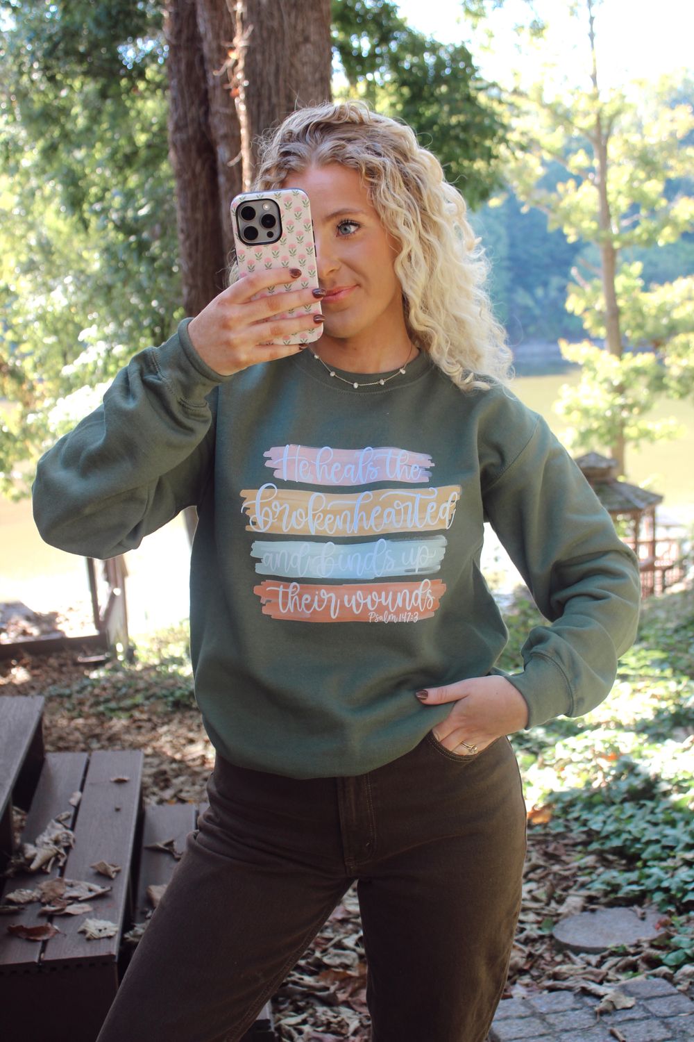 He Heals The Brokenhearted Sweatshirt