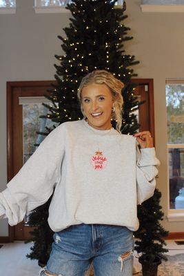 Jesus Loves You Embroidered Sweatshirt