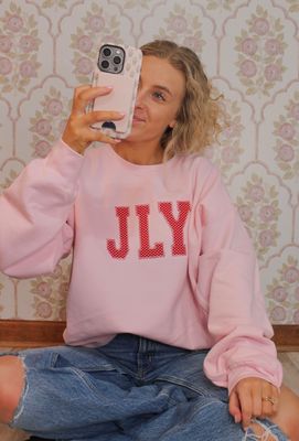 Jesus Loves You (JLY) Appliqué Sweatshirt