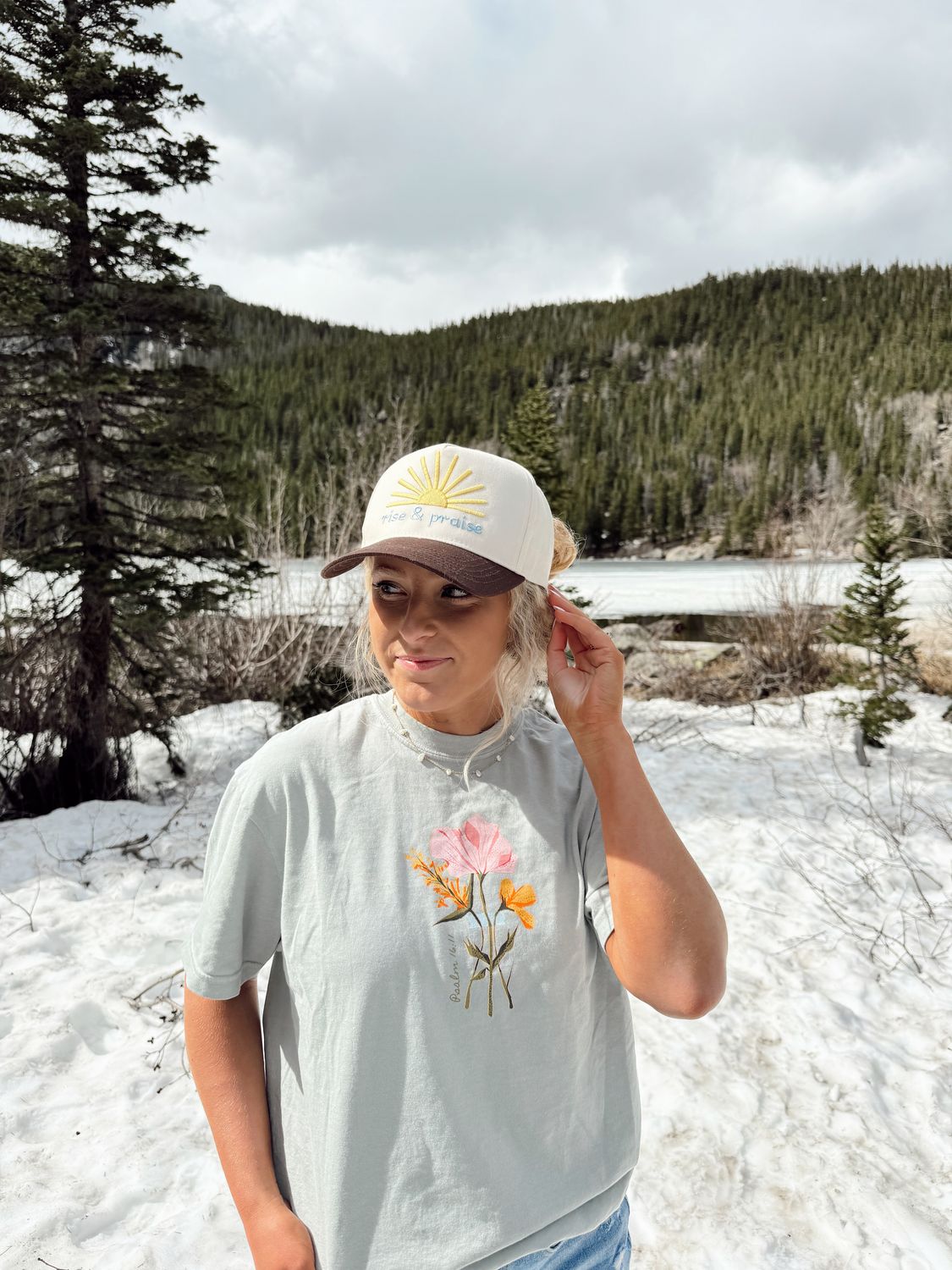 Rise and Praise Embroidered Hat