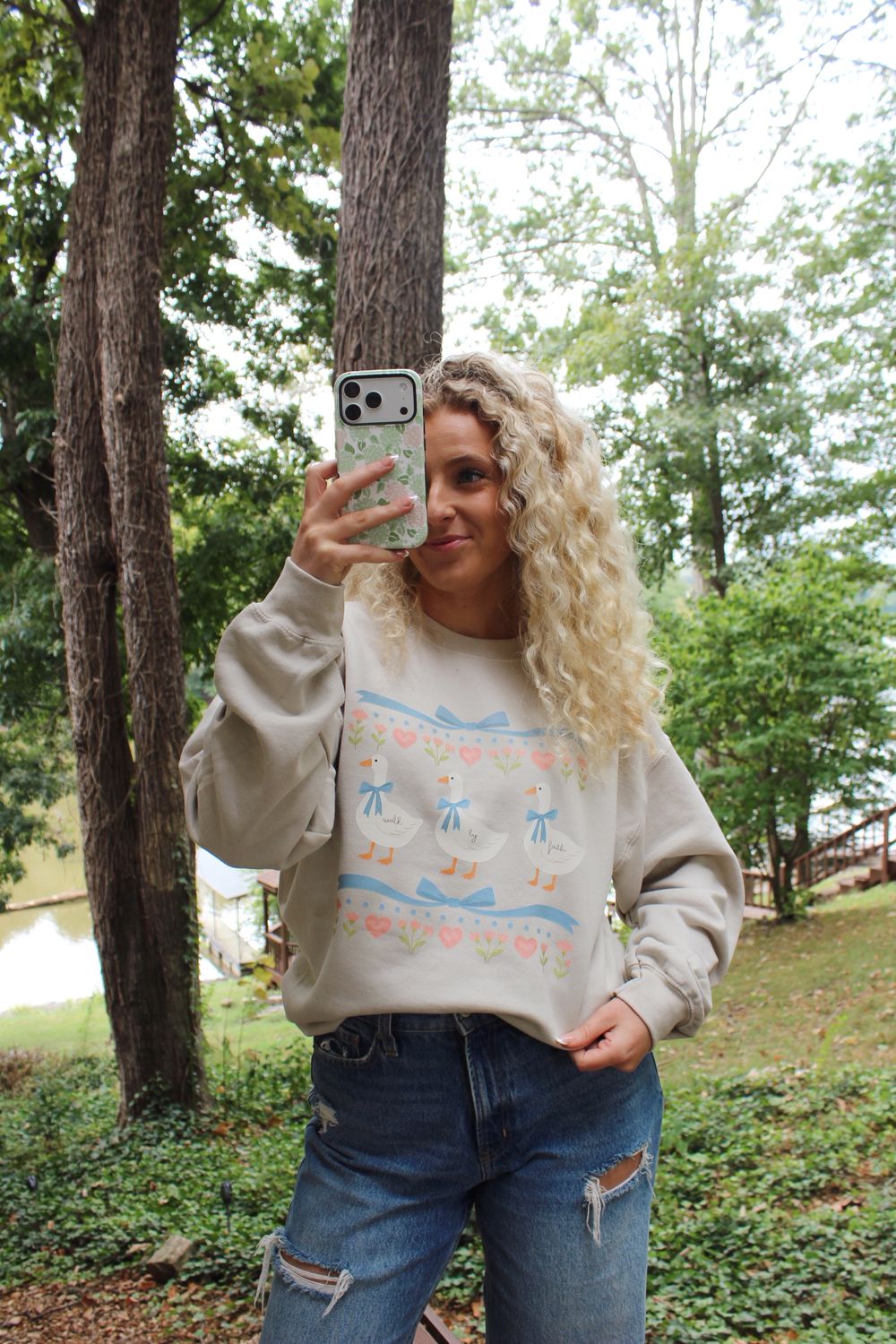 Walk by Faith Geese Sweatshirt