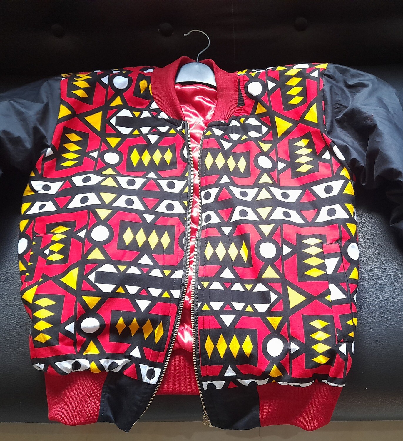 Veste Bombers  jacket  Africaine - DJASSA CONCEPT STORE - Casablanca- motif sud africain - HOLLANTEX WAX