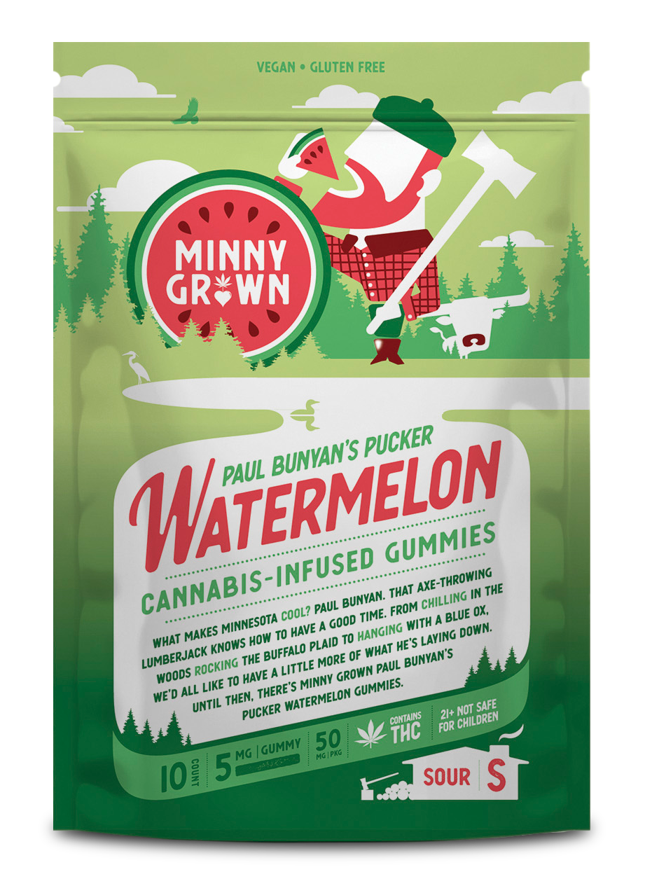 Watermelon Paul Bunyan&#39;s Pucker Gummies
